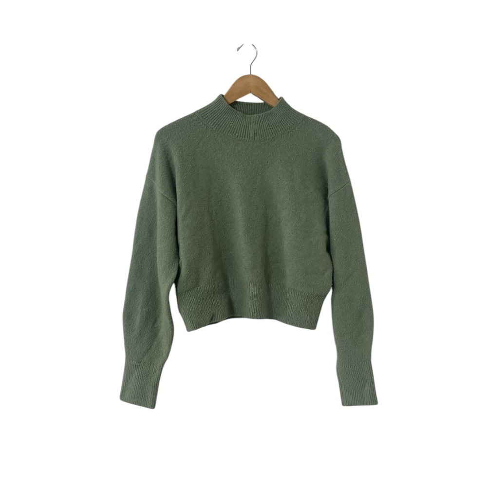 & OTHER STORIES Green Mock Long Sleeve Sweater Top - Picture 4 of 5